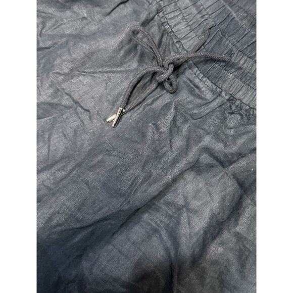 Quince Black Wide Leg Pants linen large - Picture 8 of 8